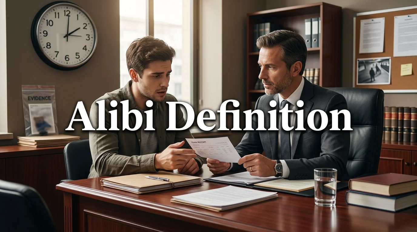 Alibi Definition Explained: A Complete Guide to Its Meaning, Real-World Examples, Legal Use in the United States, Evidence Requirements, and How an Alibi Works in Criminal Cases